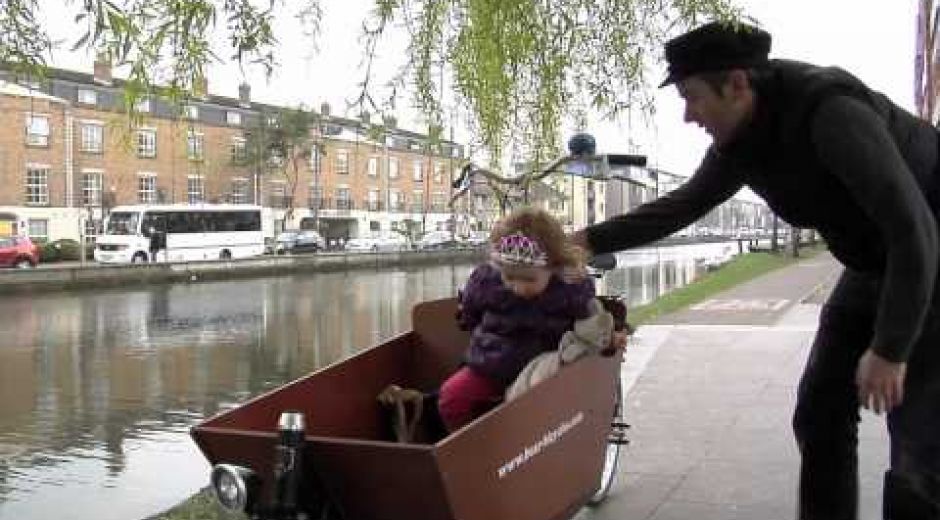 delivery bicycle - dads and princesses on bear's delivery bicycle.mov